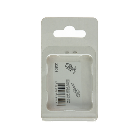 Mack 1008478 - 2 staaldraadklemmen 3mm simplex verzinkt | 10 stuks
