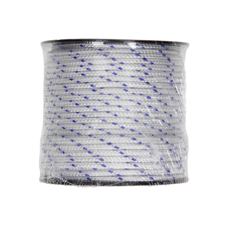 Mack 1014934 - pp gevlochten wit blauw bobijn4mm 50m | 5 stuks