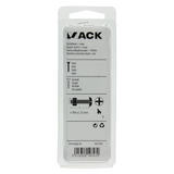 Mack 1017541 - kachelbout + moer staal verzinkt 18 st m4 x 25 mm | 10 stuks