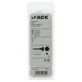 Mack 1019764 - houtdraadbout roestvrijstaal 4 st 6 x 40 mm | 10 stuks