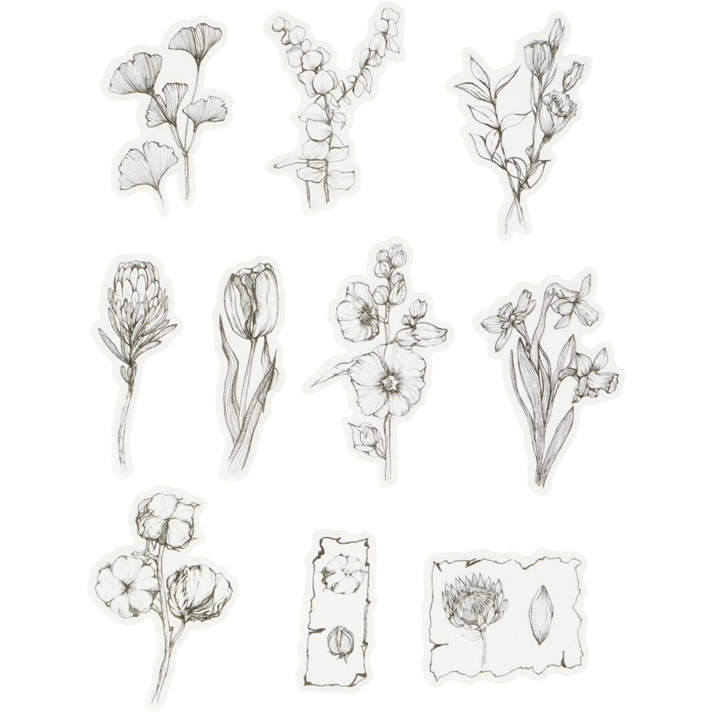 Creativ company https: www.cchobby.nl masking-tape-stickers-zwart-wit-bloemen-afm-30-50-mm-30-stuk-1-doos
