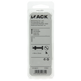 Mack 1019823 - metaalschroef cyl. kop + moer rvs 7 st m4x50 | 10 stuks