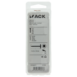 Mack 1019969 - luikschroef zwart 6,0 x 50 mm 7st | 5 stuks