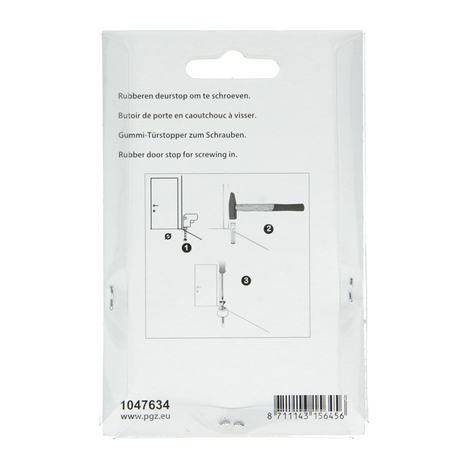Mack 1047634 - deurstop rubber + schroef grijs 40 x 50 mm 2 st pcs | 6 stuks