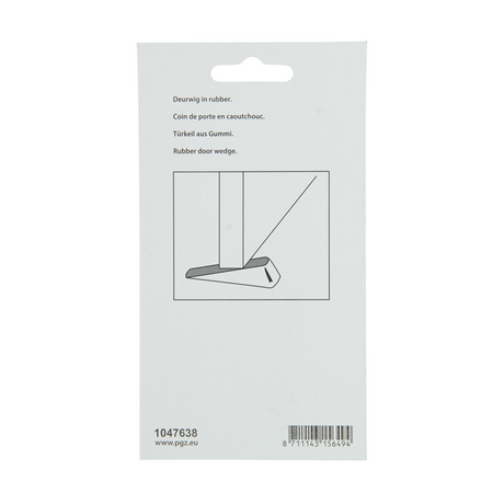 Mack 1047638 - deurwig rubber wit 100 x 25 mm 1 st pc | 6 stuks