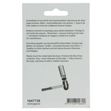 Mack 1047738 - insteekdop kunstsstof zwart 25 x 25 mm 4 st pcs | 6 stuks