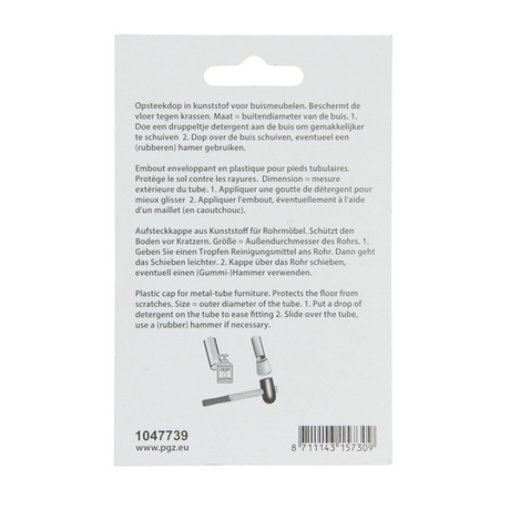 Mack 1047739 - opsteekdop kunststof zwart ø 32 mm 4 st pcs | 6 stuks