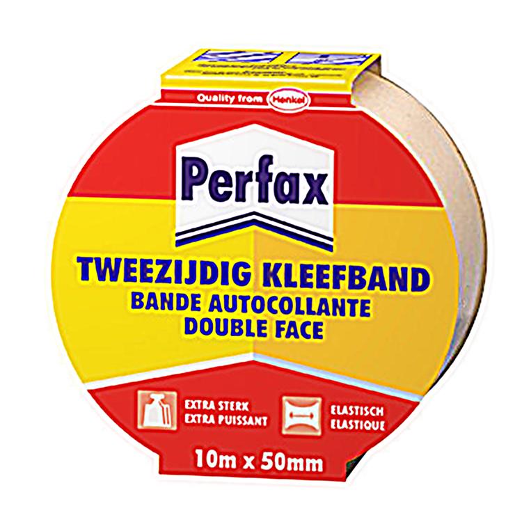 Perfax 1000916 - tweezijdige kleefband 10m | 6 stuks