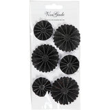 Https: www.cchobby.nl rosettes-d-35-50-mm-zwart-glitter-6-stuk-1-doos