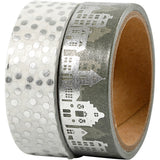 Https: www.cchobby.nl masking-tape-huizen-en-stippen-folie-b-15-mm-zilver-2x4-m-1-doos