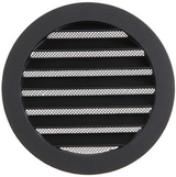Renson 1061635 - inbouw rond schoepenr met gaas434r dia 160 ral 9005 zwart | 10 stuks
