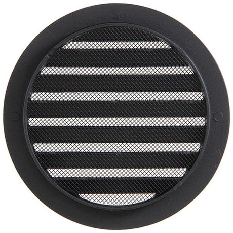 Renson 1061635 - inbouw rond schoepenr met gaas434r dia 160 ral 9005 zwart | 10 stuks