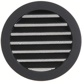 Renson 1061635 - inbouw rond schoepenr met gaas434r dia 160 ral 9005 zwart | 10 stuks