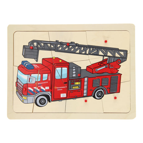 Playwood roel noppen puzzel brandweer