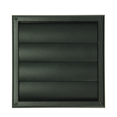 Renson 1069266 - opbouw dampkaprooster pvc 733 (187x187) str 9005 (zwart) | 2 stuks