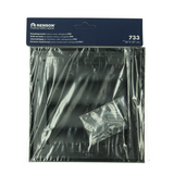 Renson 1069266 - opbouw dampkaprooster pvc 733 (187x187) str 9005 (zwart) | 2 stuks