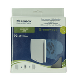 Renson 1069260 - mechanische ventilator cover (9x12-dia 125) 92b (zwart) | 2 stuks