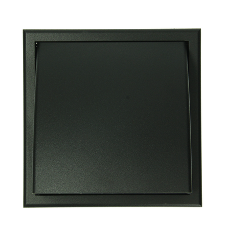 Renson 1069267 - dampkaprooster 1 klep pvc 741 (100-130) str 9005 (zwart) | 2 stuks