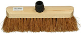 1009167 - cocosbezem rond hout gelakt 30cm + st eb zwart | 5 stuks