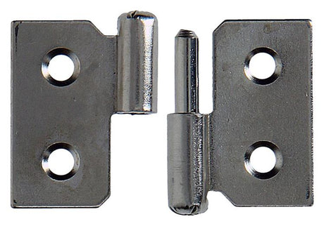 Mack 1013467 - 2 meubelpaumellen rechts vernikkeld h 30 x b 40 mm | 5 stuks