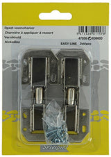 Mack 1013624 - 2 opzetveerscharnieren vernikkeld easy-line | 5 stuks