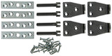 Mack 1013348 - 4 hamburger kastverbindingen haak + plaat | 5 stuks