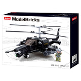 Sluban modelbricks gevechtshelikopter bouwspeelgoed – constructiespeelgoed – bouwset met 330 bouwstenen – m38-b0752 – vanaf 8 jaar
