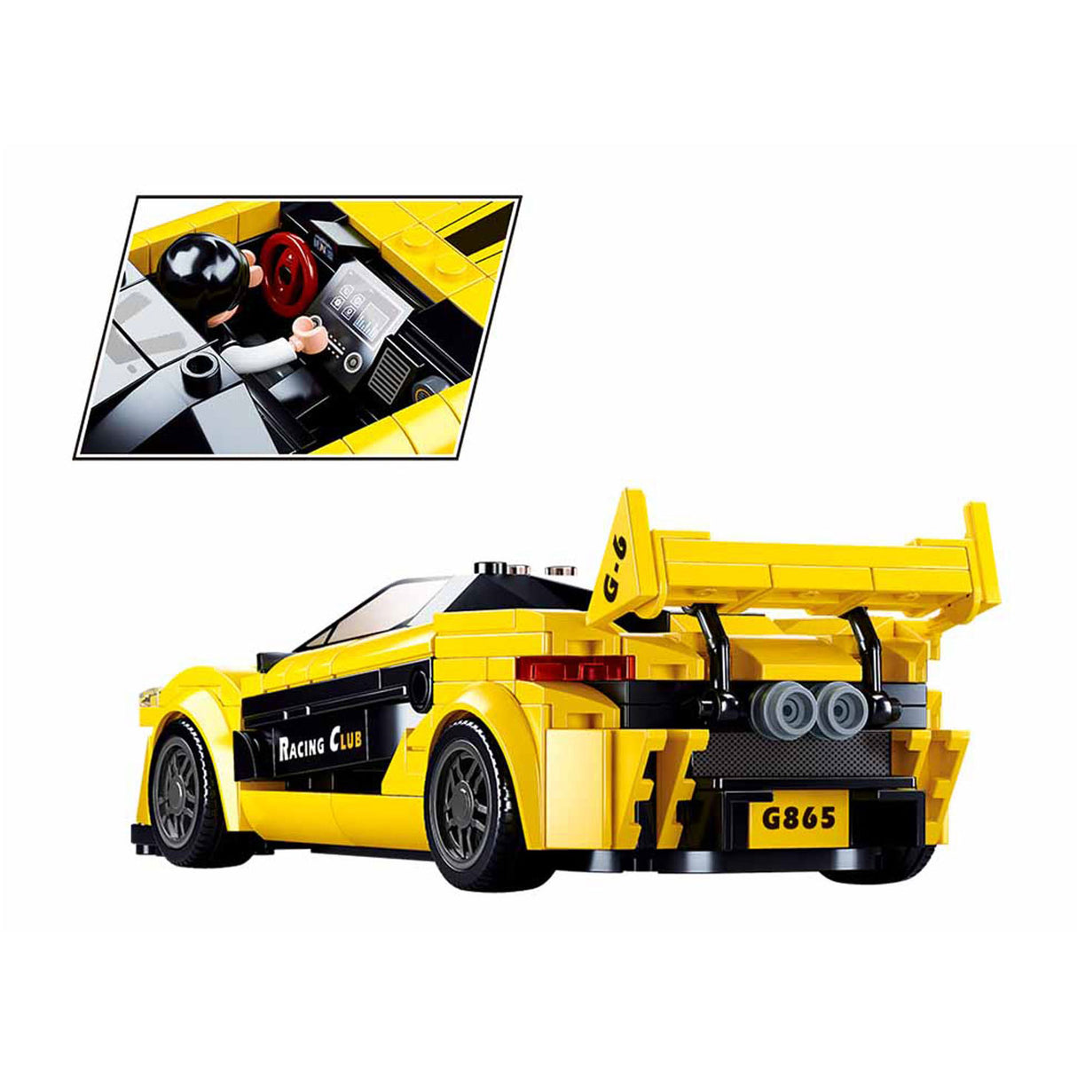 Sluban engelse supercar geel - 283dlg.
