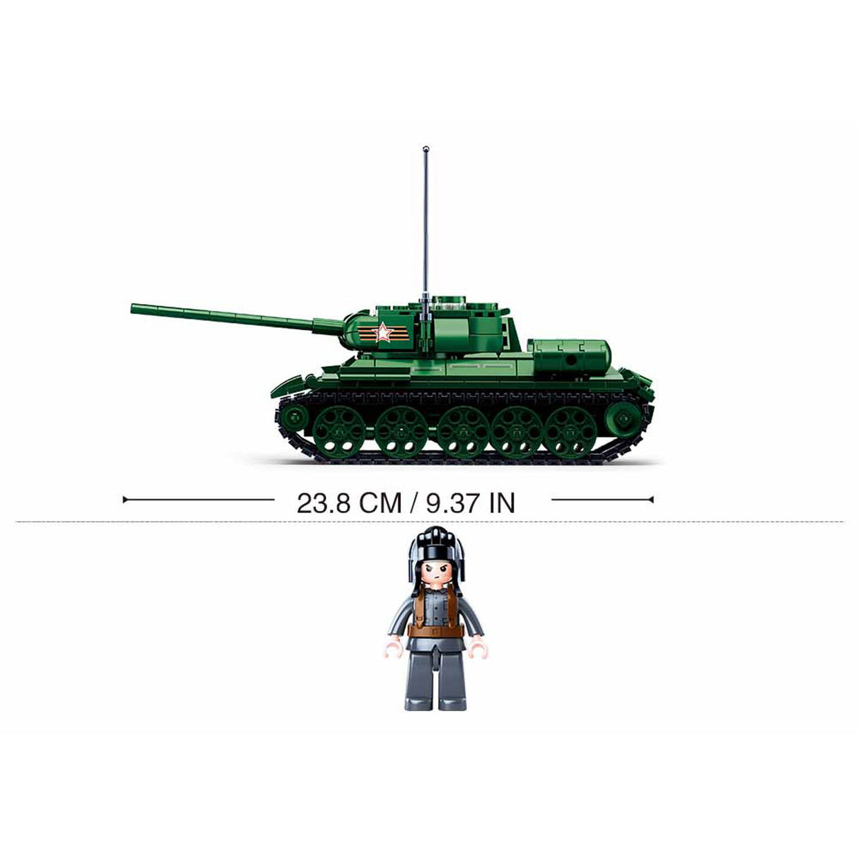 Sluban medium tank groen