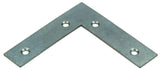 Mack 1013586 - 8 platte winkelhaken verzinkt 75x75x18x2mm | 10 stuks