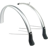 spatbordenset Snello 28 inch 46 mm kunststof zilver
