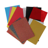 Knutselset a4 vellen vilt foam glitter transparant | 6 stuks