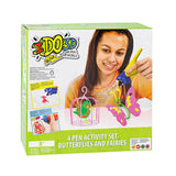 3d knutselset butterfly en fairies ido3d | 4 stuks