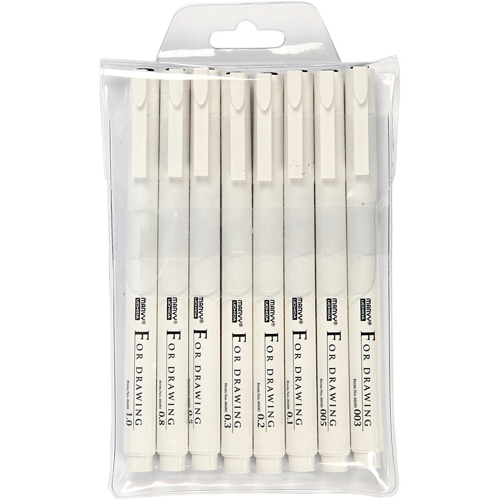 Https: www.cchobby.nl fineliners-lijndikte-0-03-0-05-0-1-0-2-0-3-0-5-0-8-1-0-mm-zwart-8-stuk-1-doos