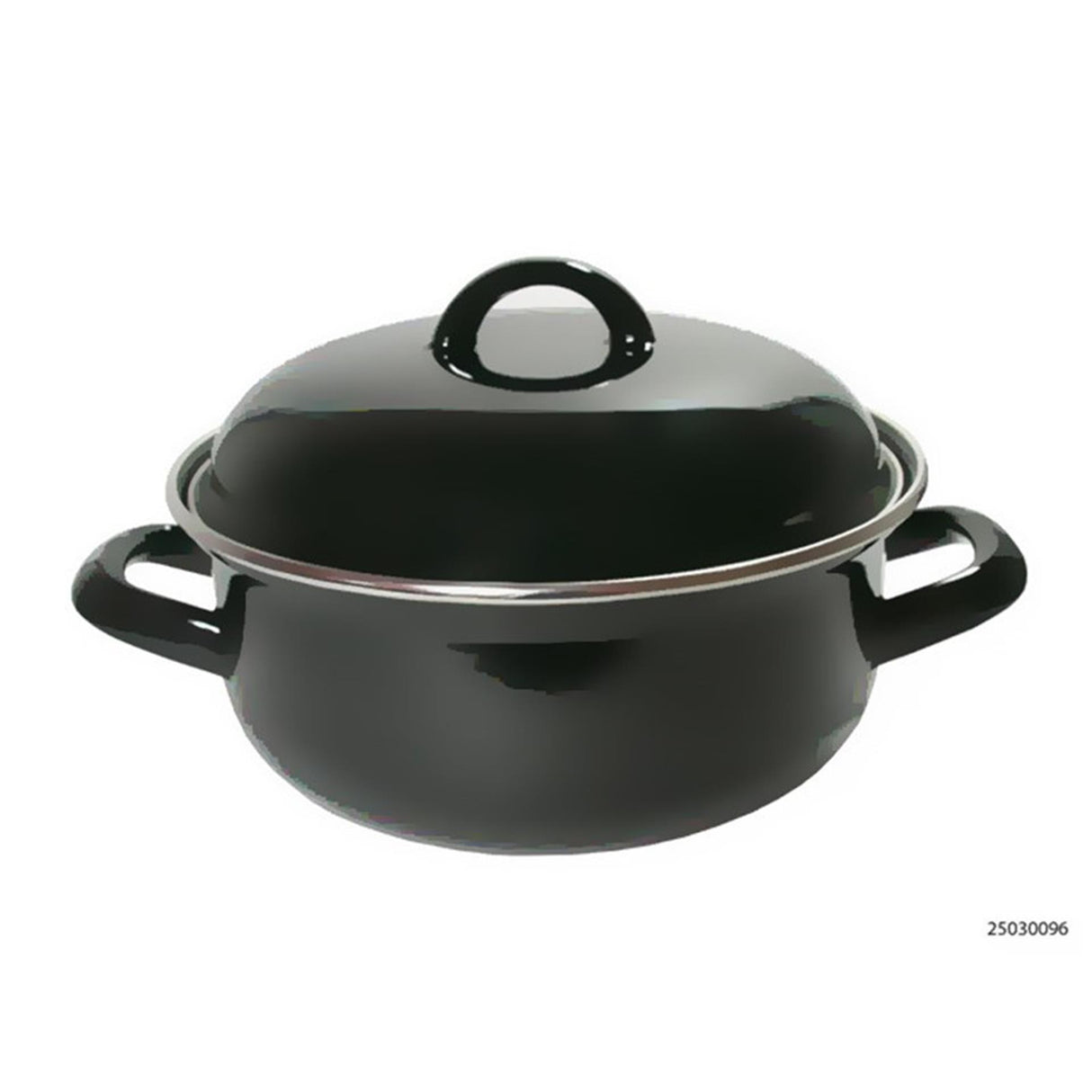 Kitchen tools braadpan staal geemailleerd zwart 28cm