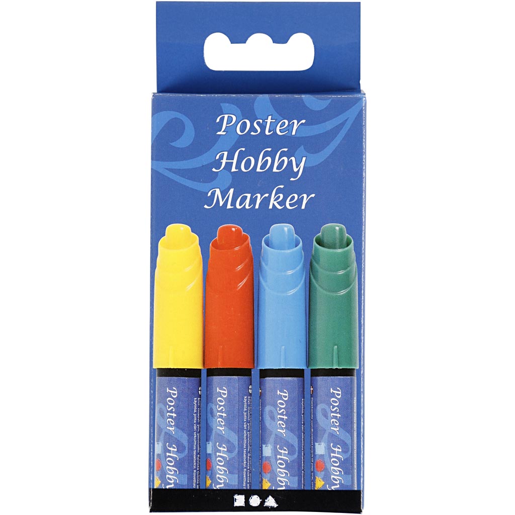 Https: www.cchobby.nl poster-hobby-marker-lijndikte-3-mm-blauw-groen-rood-geel-4-stuk-1-doos