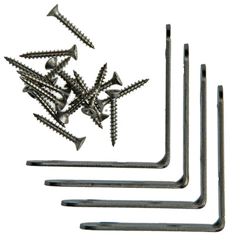 Mack 1013775 - 4 stoelwinkelhaken inox 60x60mm | 10 stuks