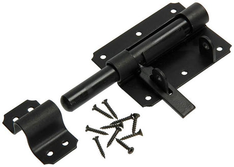 Mack 1013736 - 1 hangslotgrendel zwart 100mm | 5 stuks