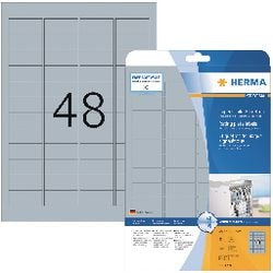 Etiketten herma 4221 zilver 45.7 x 21.2 mm 1200 etiketten
