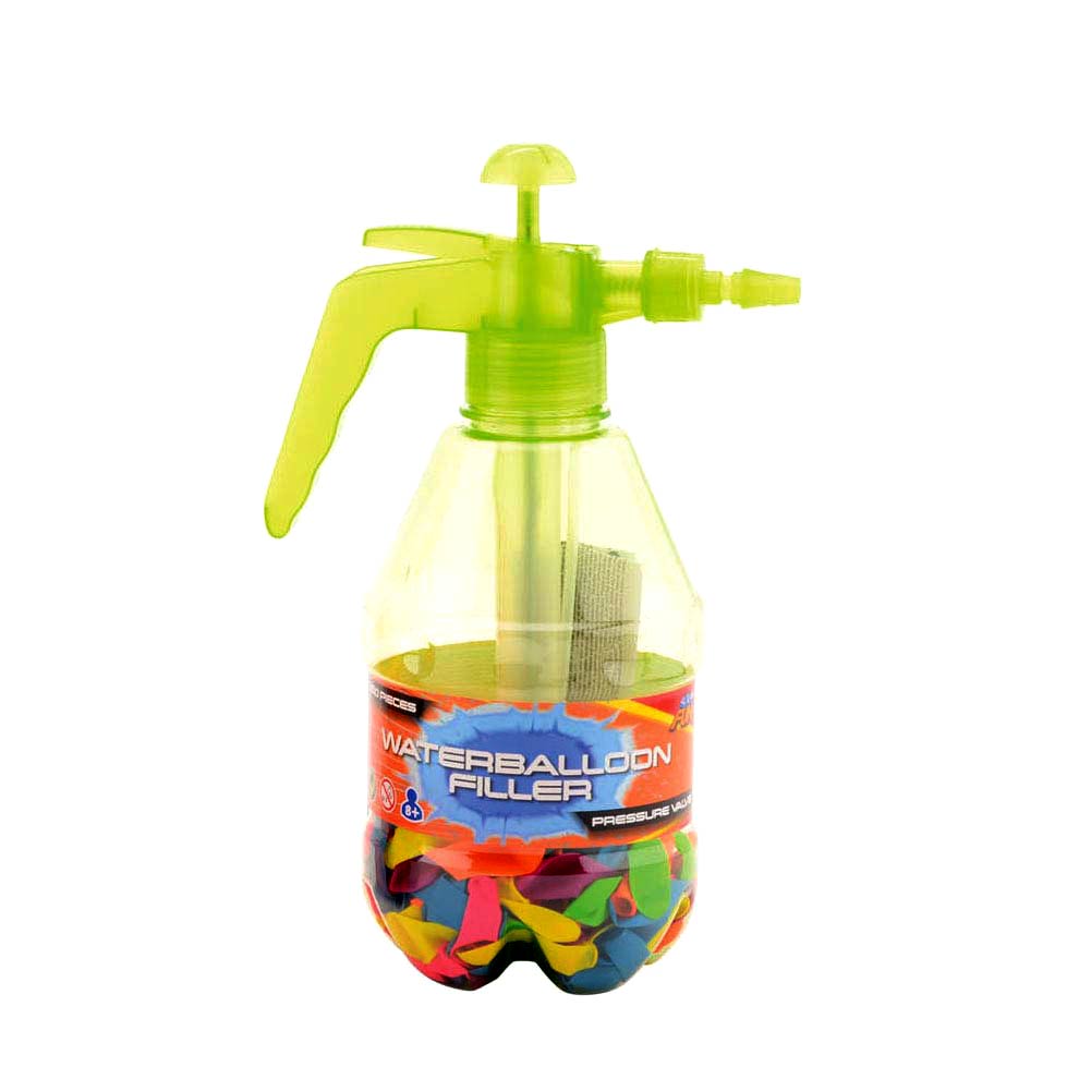 Johntoy aqua fun waterballonvuller met 250 neon waterballonnen