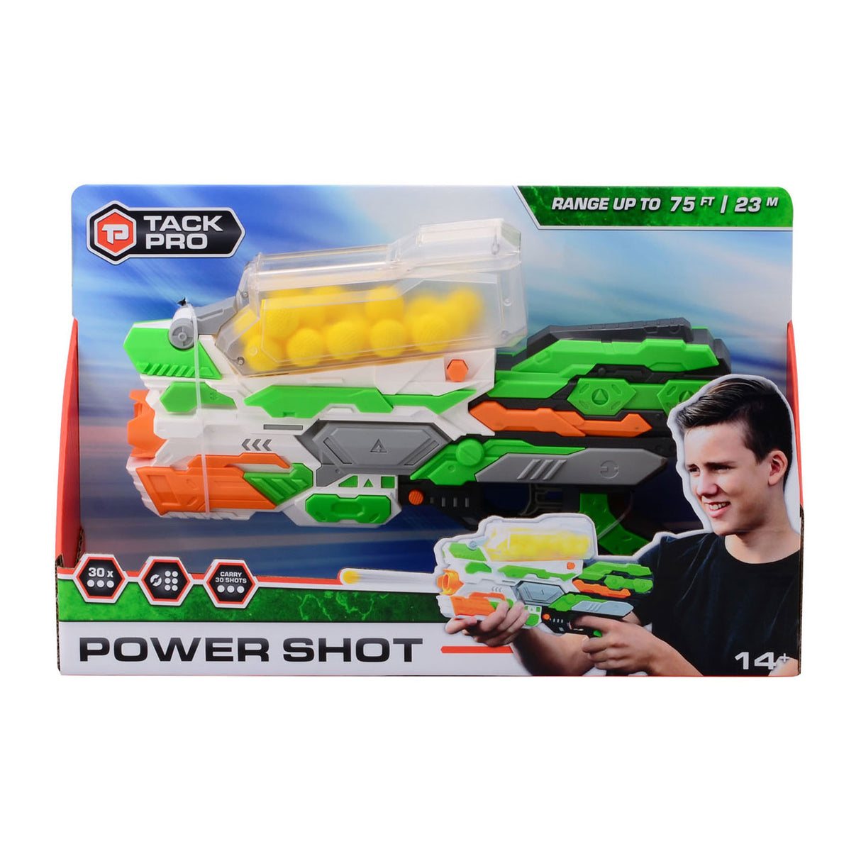 Tack pro power shot i met 30 ballen, 36cm