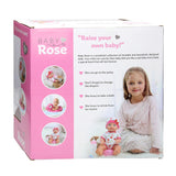 Baby Rose Drink- en Plaspop, 30cm met Accessoires