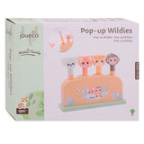 Johntoy jouéco houten behendigheidsspel wildies family pop-up speelgoed.