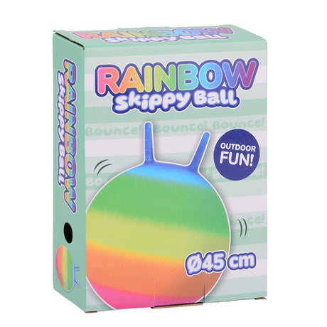 Johntoy Regenboog Skippybal, 45cm