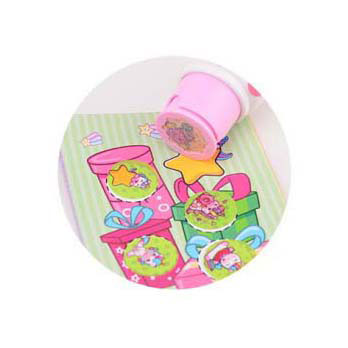 Johntoy eenhoorn sticker stamper incl. 100 stickers - in display