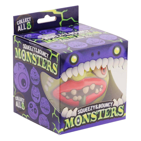 Johntoy squeeze monster bal in doos 8 assorti