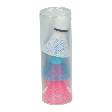 Johntoy badminton ploppers 3 stuks in tube assorti
