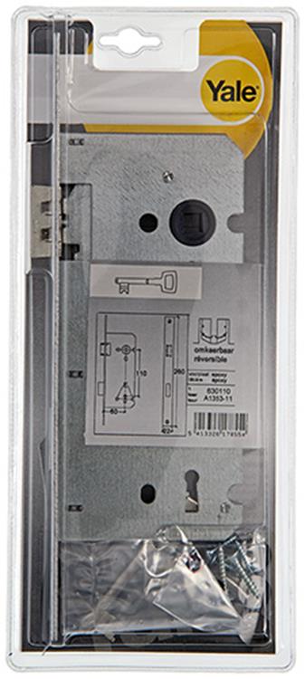 Yale 1019029 - 1 dubbel insteekslot l r a1353 60mm | 1 stuks