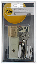 Yale 1019096 - 1 oplegraamslot, enkele pen, wit | 1 stuks