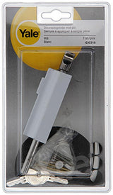 Yale 1019107 - 1 deuroplegslotje, met pin, wit | 1 stuks